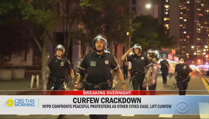 NYPD Curfew Crackdown - CBS