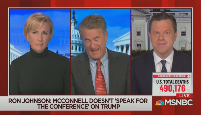 Mika Brzezinski Joe Scarborough Willie Geist MSNBC Morning Joe 2-17-21