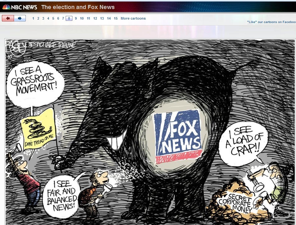 Slams Fox News With Offensive Cartoon Slideshow