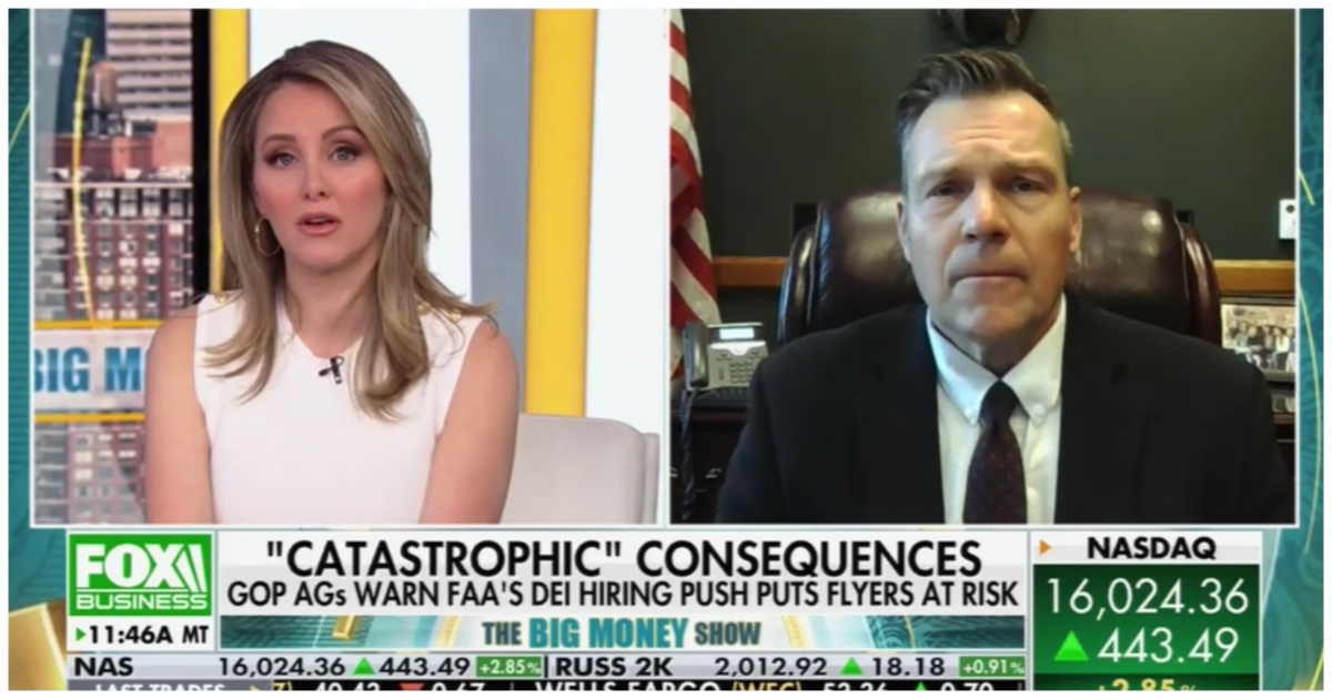 WATCH: GOP Attorney General on Biden’s FAA ‘Making Passenger Safety Take a Back Seat to Diversity’
