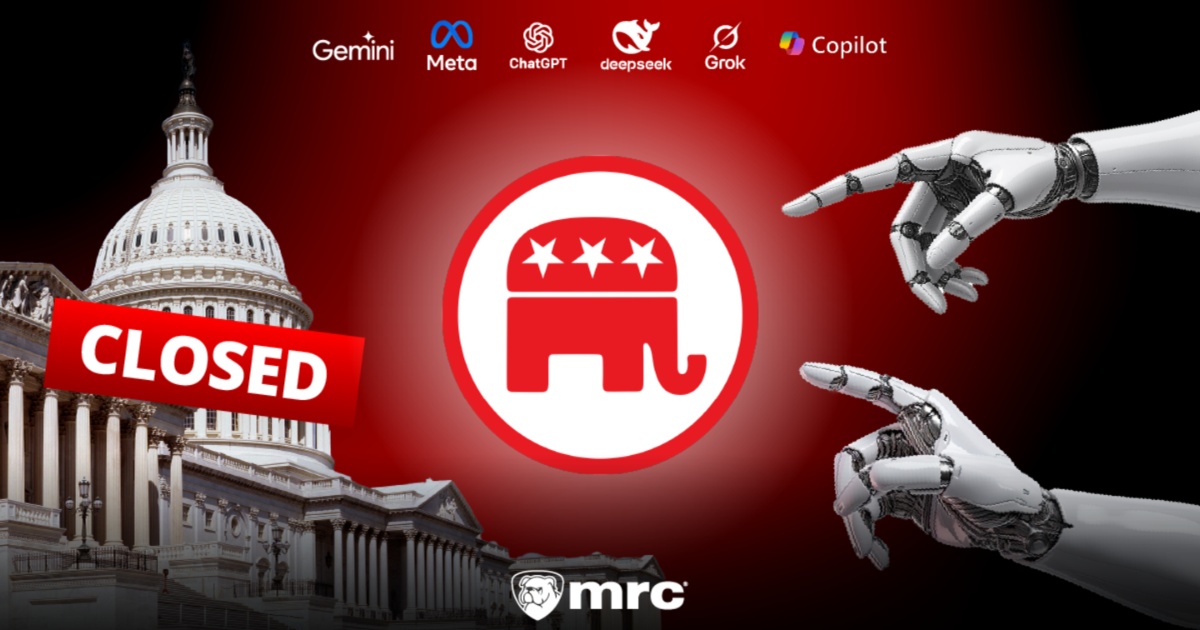 Tech Giant AI Chatbots Take Partisan Stand, Blame Republicans for Government Shutdowns