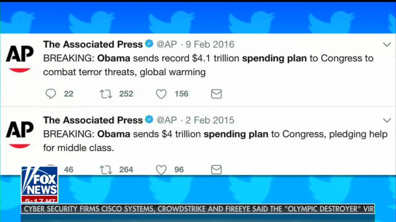 Fox & Friends Exposes AP's Two-Faced Tweets on Trump vs. Obama Budgets