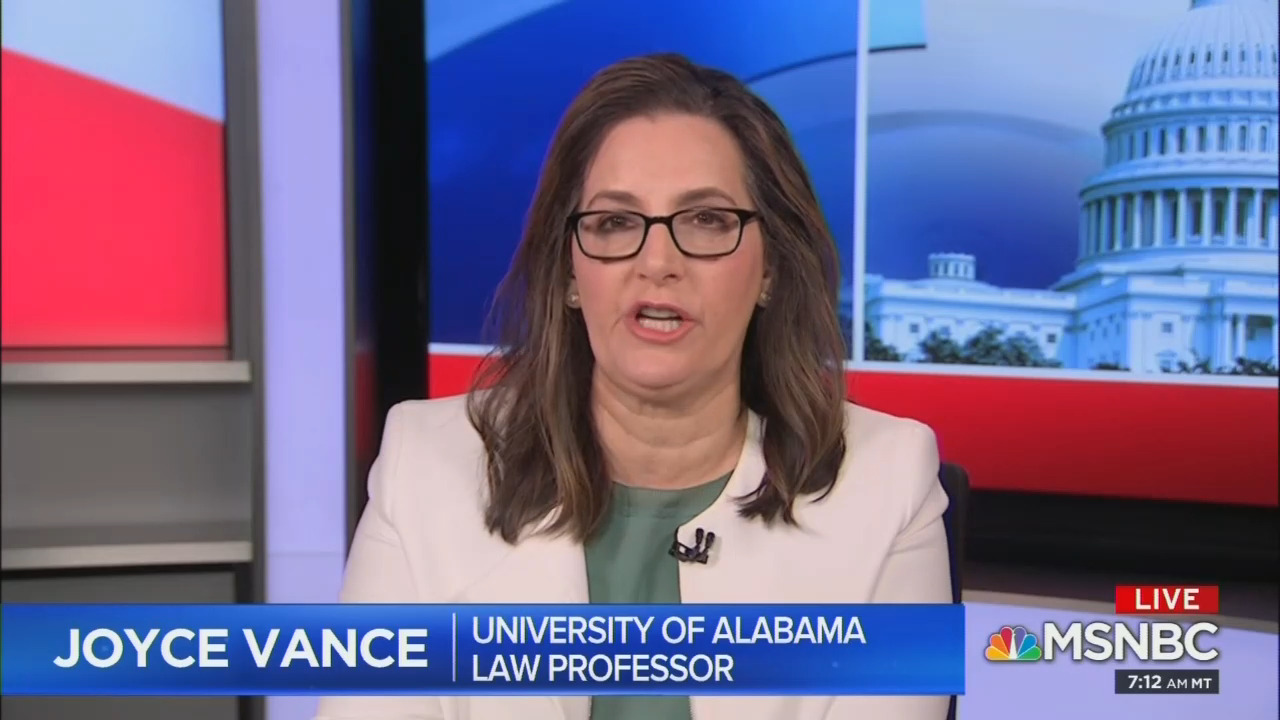 MSNBC Features Lefty Analyst Joyce Vance for 18 Minutes, Fails to Ask
