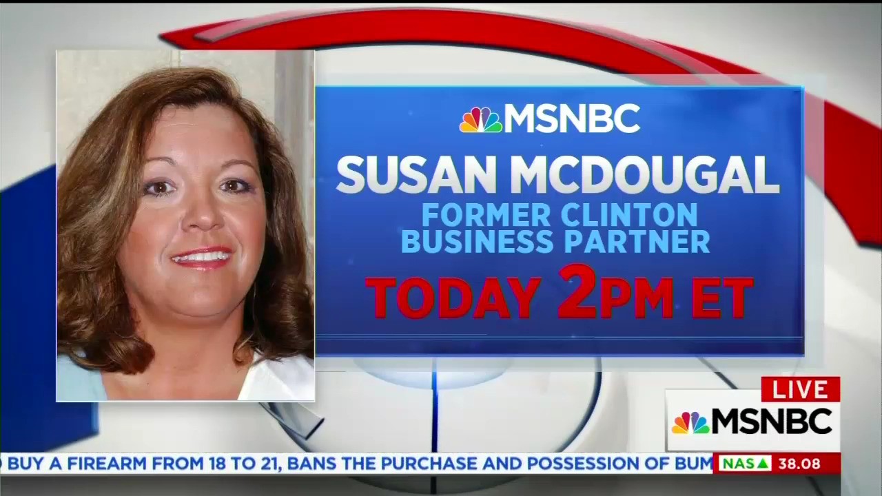 Whitewater Crook Susan McDougal Oozes on MSNBC Clintons Never Did