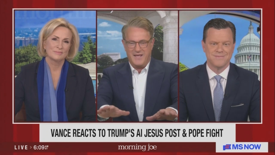 Mika Brzezinski Joe Scarborough Willie Geist MS NOW Morning Joe 4-14-26