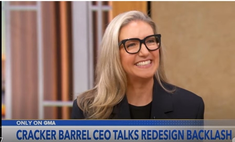 Cracker Barrel CEO Julie Felss Masino on GMA 8-21-25