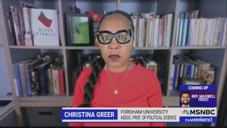 Christina Greer MSNBC The Weekend 8-24-25