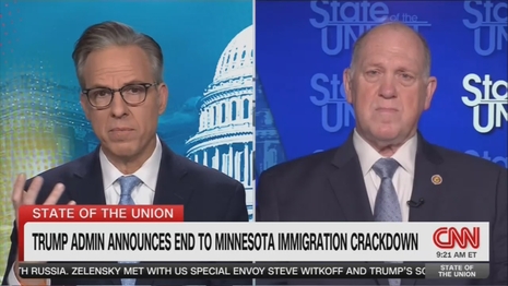 Jake Tapper Tom Homan CNN State of the Union 2-15-26