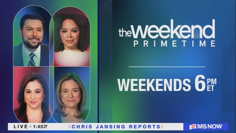 Already?! MS NOW Cancels Weekend Evening Show, Adds More Taped Podcasts