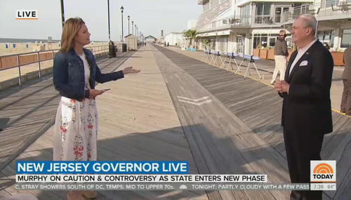 Savannah Guthrie and Phil Murphy