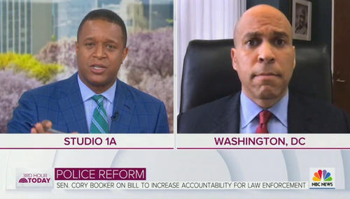 Craig Melvin and Cory Booker Craig Melvin and Cory Booker