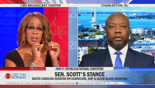Gayle King and Tim Scott Gayle King and Tim Scott