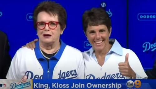 Billie Jean King, left, and her partner Ilana Kloss
