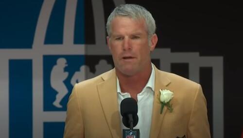 Brett Favre file photo of Hall of Fame speech