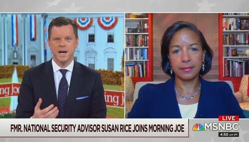 Geist and Rice discuss Russian disinformation. Willie Geist and Susan Rice
