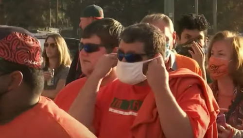 Fans filing into 2021 Super Bowl