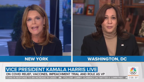 Savannah Guthrie and Kamala Harris Savannah Guthrie and Kamala Harris