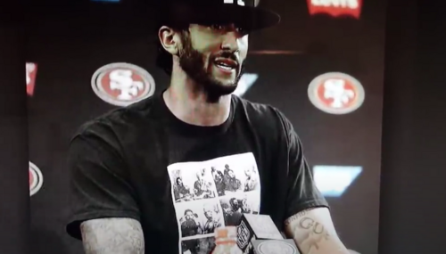 Colin Kaepernick in Castro shirt