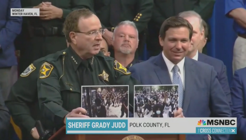 Polk County Florida Sheriff Grady Judd MSNBC The Cross Connection 4-24-21 Polk County Florida Sheriff Grady Judd MSNBC The Cross Connection 4-24-21
