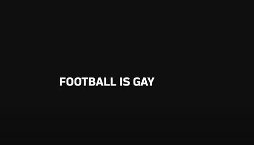 NFL video says football is gay