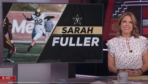 Sarah Fuller highlighted on ESPN SportsCenter in 2020