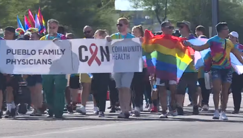 LGBT pride marchers in Phoenix 