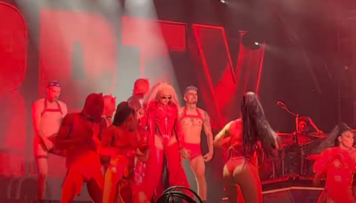 Christina Aguilera Performing on Stage at LA Pride 2022