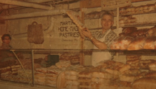 Old photo of the starting days of Martin's Potato Rolls