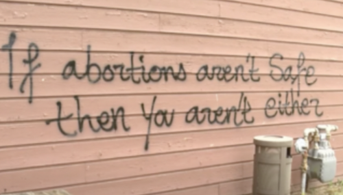 The left is clear: If you're pro-life, prepare for violence Pro-Abortion Graffiti from "Jane's Revenge"