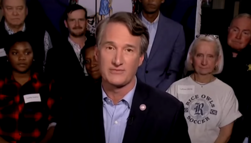 Glenn Youngkin speaking in February discussing Tax law