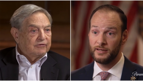 George Soros and Chesa Boudin George Soros and Chesa Boudin