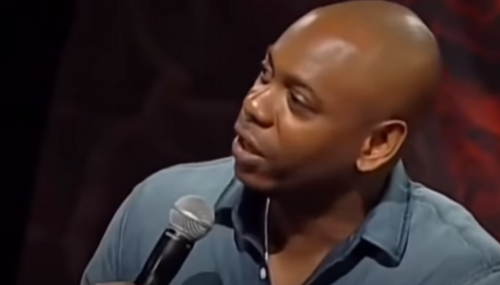 Dave Chappelle performing one of his famous stand-up routines