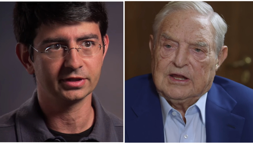 Pierre Omidyar (left) and George Soros (right) Pierre Omidyar (left) and George Soros (right)