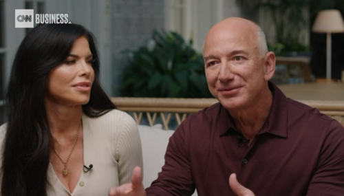 Lauren Sanchez (left) and Jeff Bezos (right) Lauren Sanchez (left) and Jeff Bezos (right)