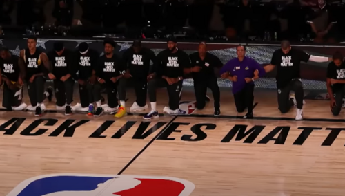 NBA protesting players NBA BLM protest