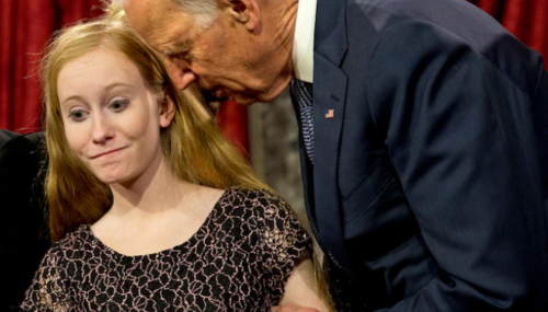 Biden with daughter of Sen. Coons