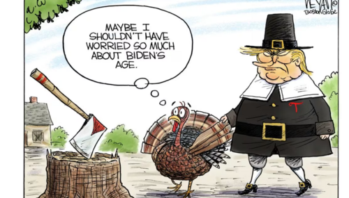 Weyant cartoon The Boston Globe 11-23-23