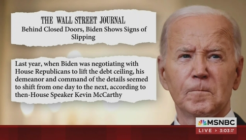 Excerpt from WSJ article on Biden slipping acuity MSNBC Morning Joe 6-5-24 Excerpt from WSJ article on Biden slipping acuity MSNBC Morning Joe 6-5-24
