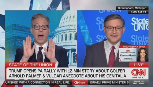 Jake Tapper Mike Johnson CNN State of the Union 10-20-24 Jake Tapper Mike Johnson CNN State of the Union 10-20-24