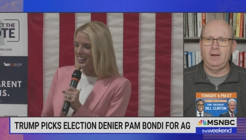 Pam Bondi Marc Elias MSNBC The Weekend 11-23-24 Pam Bondi Marc Elias MSNBC The Weekend 11-23-24