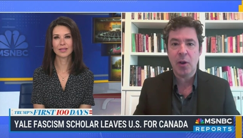 Off to Canada: MSNBC Applauds Far-Left Academic's Anti-U.S. Theatrics Off to Canada: MSNBC Applauds Far-Left Academic's Anti-U.S. Theatrics