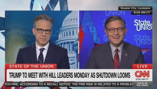 Jake Tapper Mike Johnson CNN State of the Union 9-28-25 Jake Tapper Mike Johnson CNN State of the Union 9-28-25