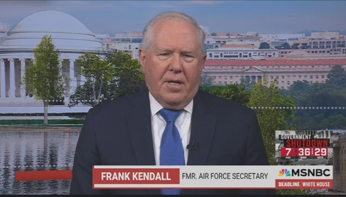 Frank Kendall MSNBC Deadline White House 9-30-25 Frank Kendall MSNBC Deadline White House 9-30-25