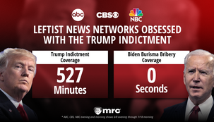 Nets Spend 527 Minutes on Trump Indictment, 0 Seconds on Biden Burisma Bribery