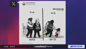 Luckovich cartoon MS NOW The Weekend: Primetime 2-21-26