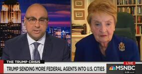 Ali Velshi and Madeleine Albright