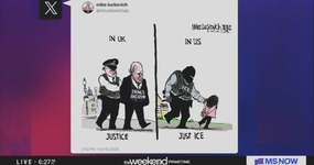 Luckovich cartoon MS NOW The Weekend: Primetime 2-21-26