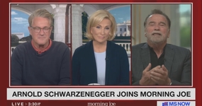 Mika Brzezinski Joe Scarborough Arnold Schwarzenegger MS NOW Morning Joe 6-16-26