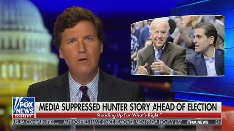 Tucker Carlson Torches Liberal Media's Pathetic Censorship, Cover-Up of Hunter Stories - Vimarsana News