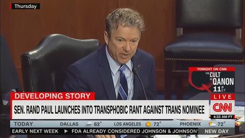 Feelings First! CNN INTERN 'Fact Checks' Rand Paul on 'Gender Confirmation Surgery' - Vimarsana News